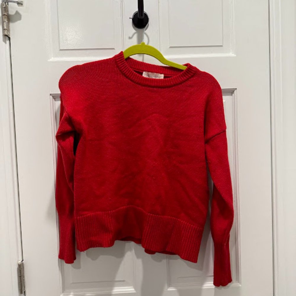 Philosophy red sweater